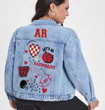 Load image into Gallery viewer, Razorback Jean Jacket