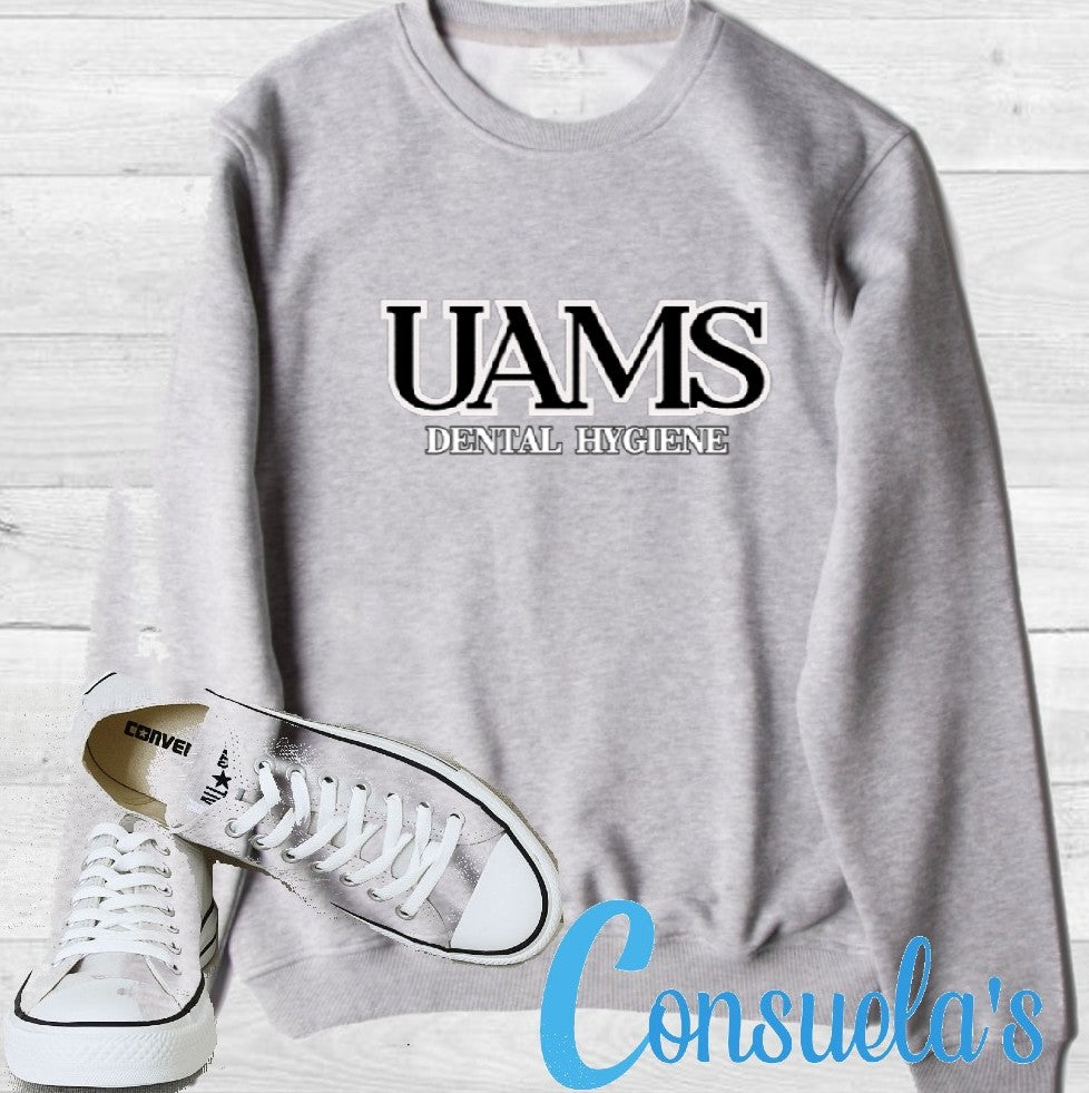 UAMS- Sweatshirt- Gray- Black