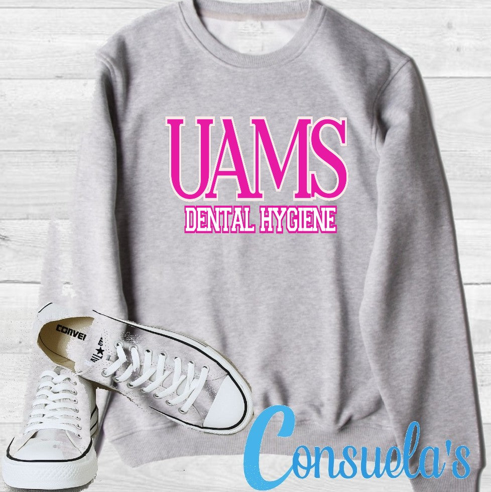 UAMS- Gray sweathirt- Pink